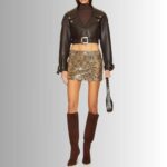 Cropped Brown Leather Jacket - Full Length