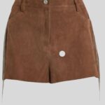 Close-up of Women's Suede Shorts